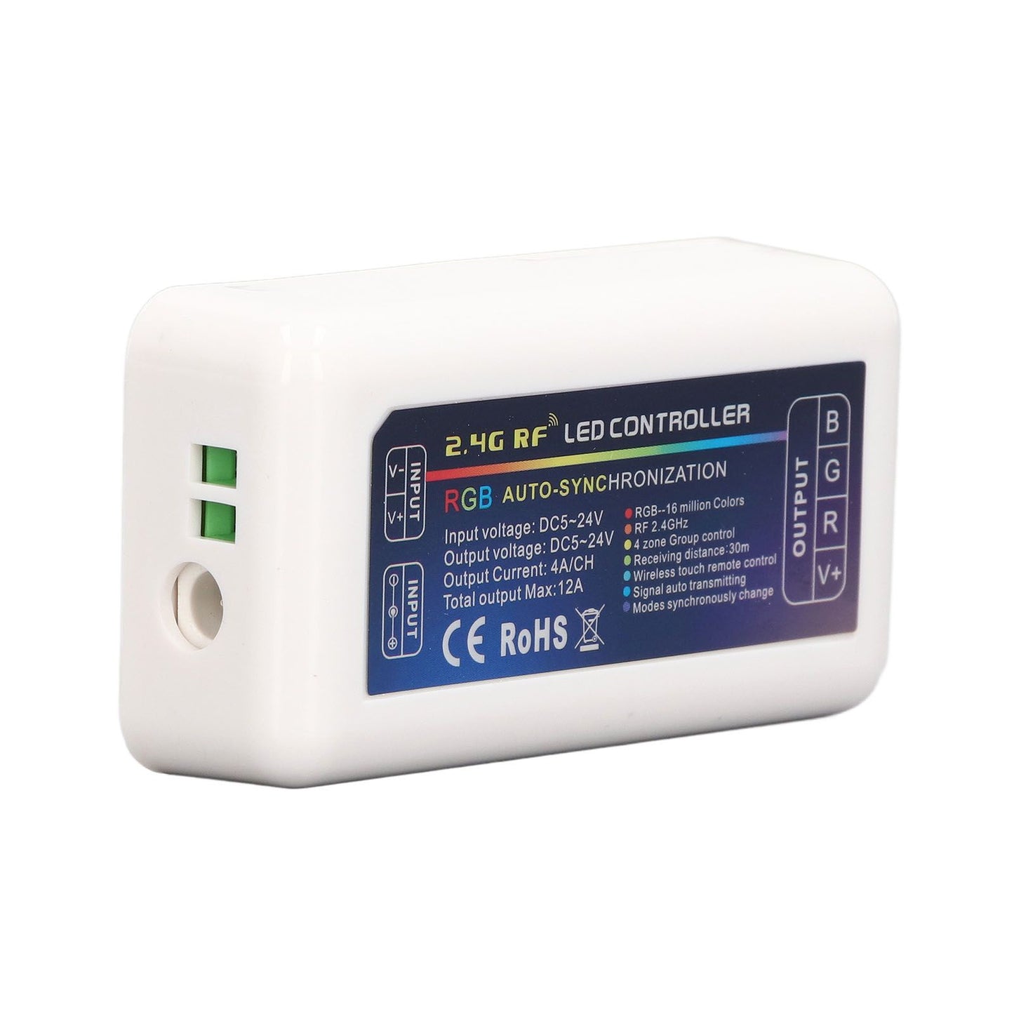 LED Controller DC524V 2.4G Quad Group Touch LED Strip Light Strip RGB Controller Compatible with MILIGHT V1294-YM0523-3114220016211