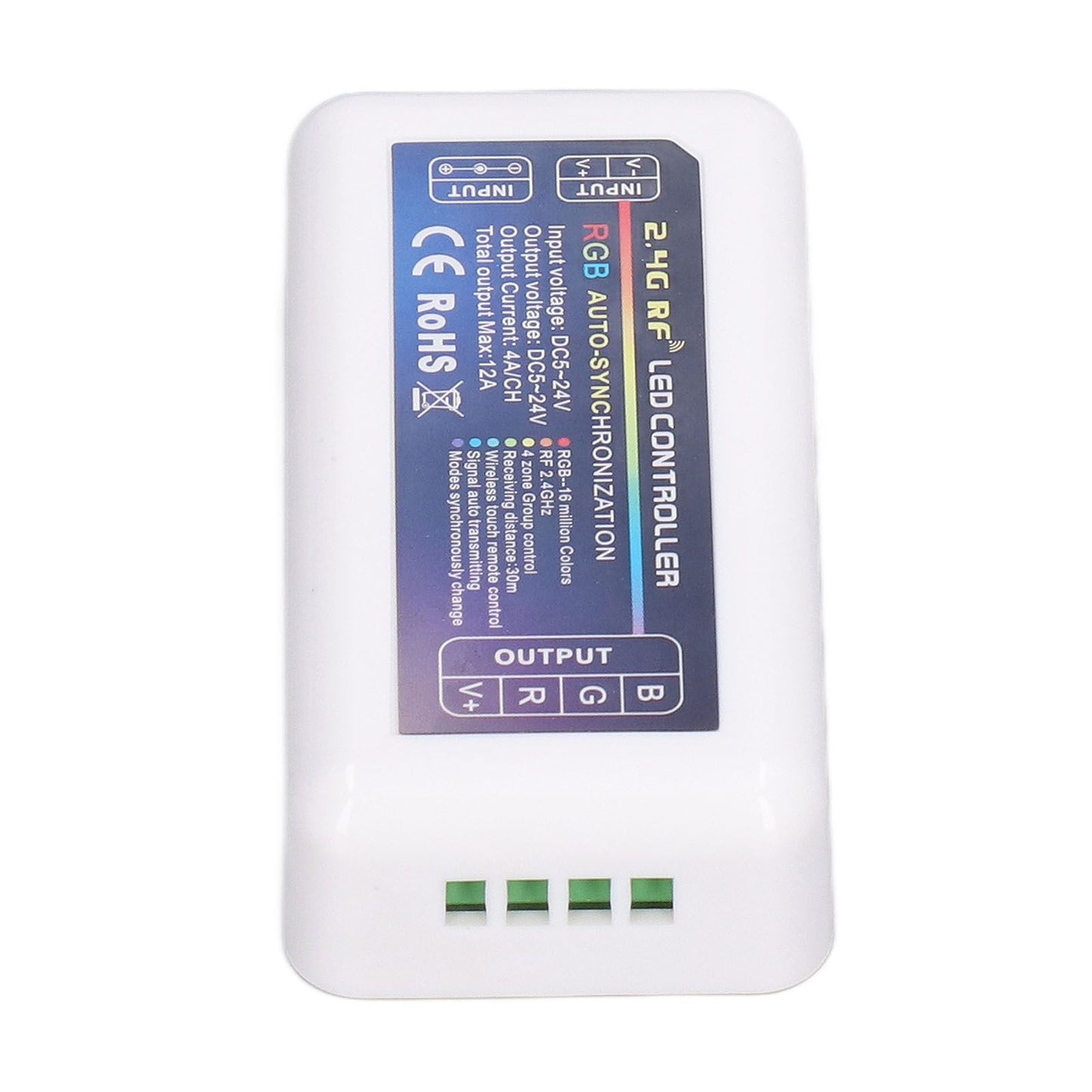 LED Controller DC524V 2.4G Quad Group Touch LED Strip Light Strip RGB Controller Compatible with MILIGHT V1294-YM0523-3114220016211