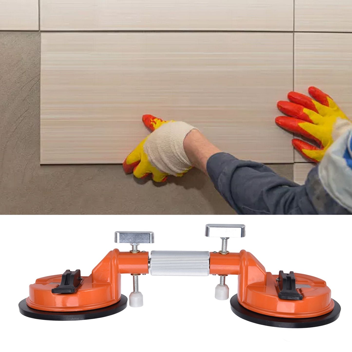 Vacuum Suction Cup Aluminium Alloy Tile Suction Cup Labor Saving Glass Lifter for Household V1294-YM0523-3114220016811
