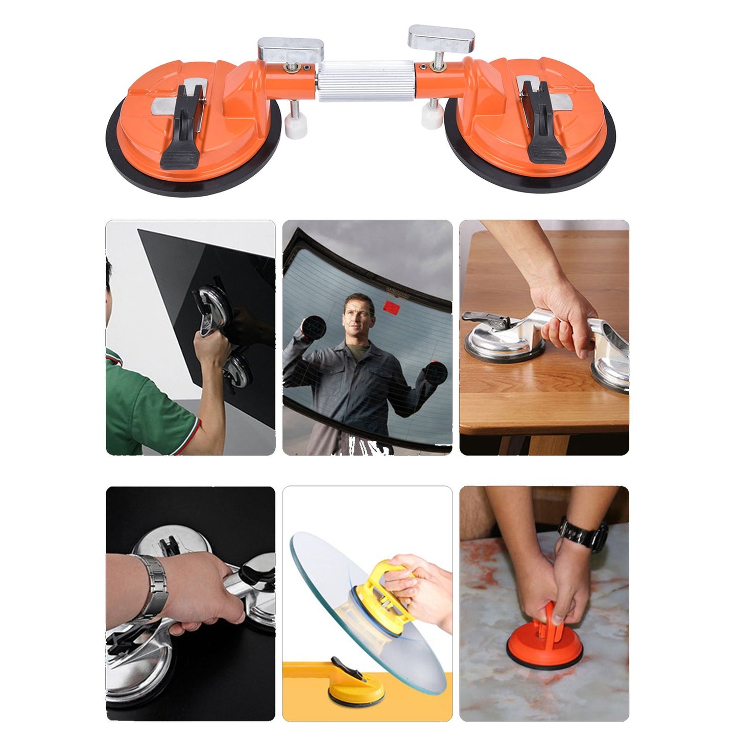 Vacuum Suction Cup Aluminium Alloy Tile Suction Cup Labor Saving Glass Lifter for Household V1294-YM0523-3114220016811