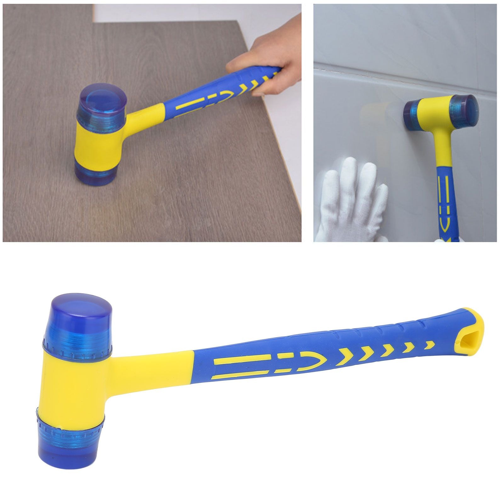 Rubber Mounted Hammer Detachable Mini Door Window Woodworking Mallets for Flooring Installation V1294-YM0523-3114220017711
