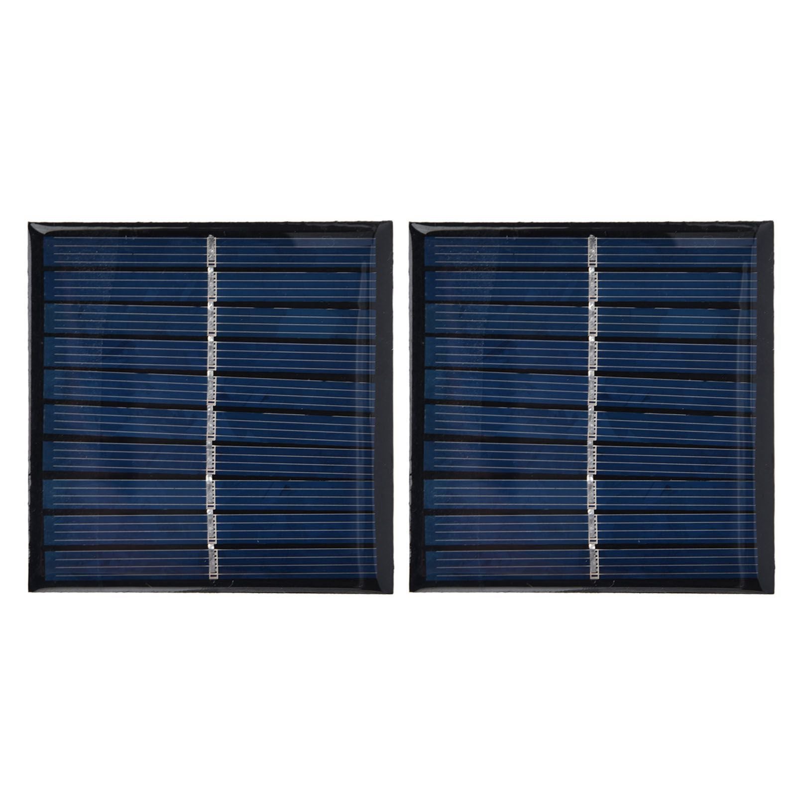 2Pcs Mini Solar Panel Portable Encapsulated Cell Epoxy Flexible DIY Use 0.7W 5V 0-140mA V1294-YM0523-3114220018011