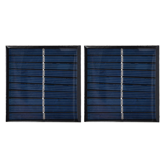 2Pcs Mini Solar Panel Portable Encapsulated Cell Epoxy Flexible DIY Use 0.7W 5V 0-140mA V1294-YM0523-3114220018011