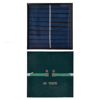 2Pcs Mini Solar Panel Portable Encapsulated Cell Epoxy Flexible DIY Use 0.7W 5V 0-140mA V1294-YM0523-3114220018011