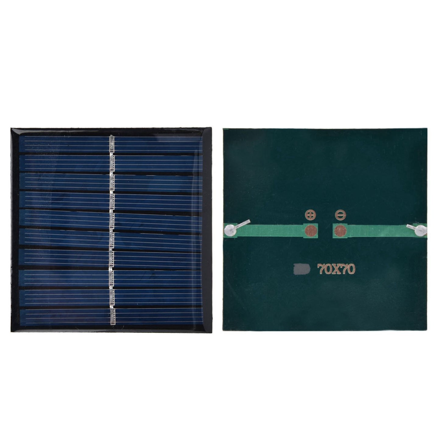 2Pcs Mini Solar Panel Portable Encapsulated Cell Epoxy Flexible DIY Use 0.7W 5V 0-140mA V1294-YM0523-3114220018011
