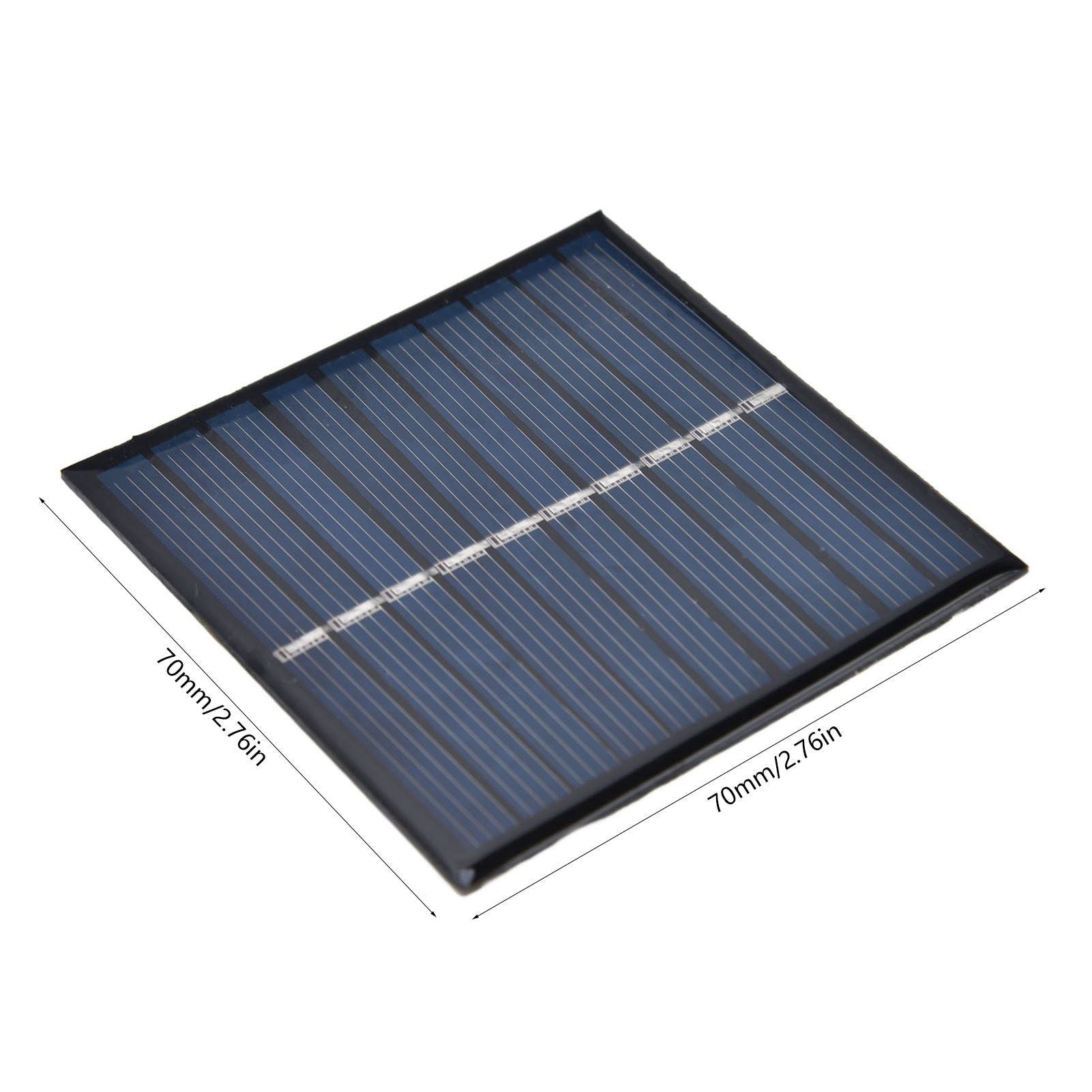 2Pcs Mini Solar Panel Portable Encapsulated Cell Epoxy Flexible DIY Use 0.7W 5V 0-140mA V1294-YM0523-3114220018011