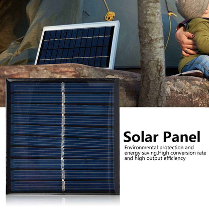 2Pcs Mini Solar Panel Portable Encapsulated Cell Epoxy Flexible DIY Use 0.7W 5V 0-140mA V1294-YM0523-3114220018011