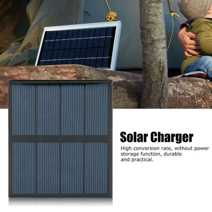 2Pcs Mini Solar Panel Portable Encapsulated Cell Epoxy Flexible DIY Use 0.7W 5V 0-140mA V1294-YM0523-3114220018011