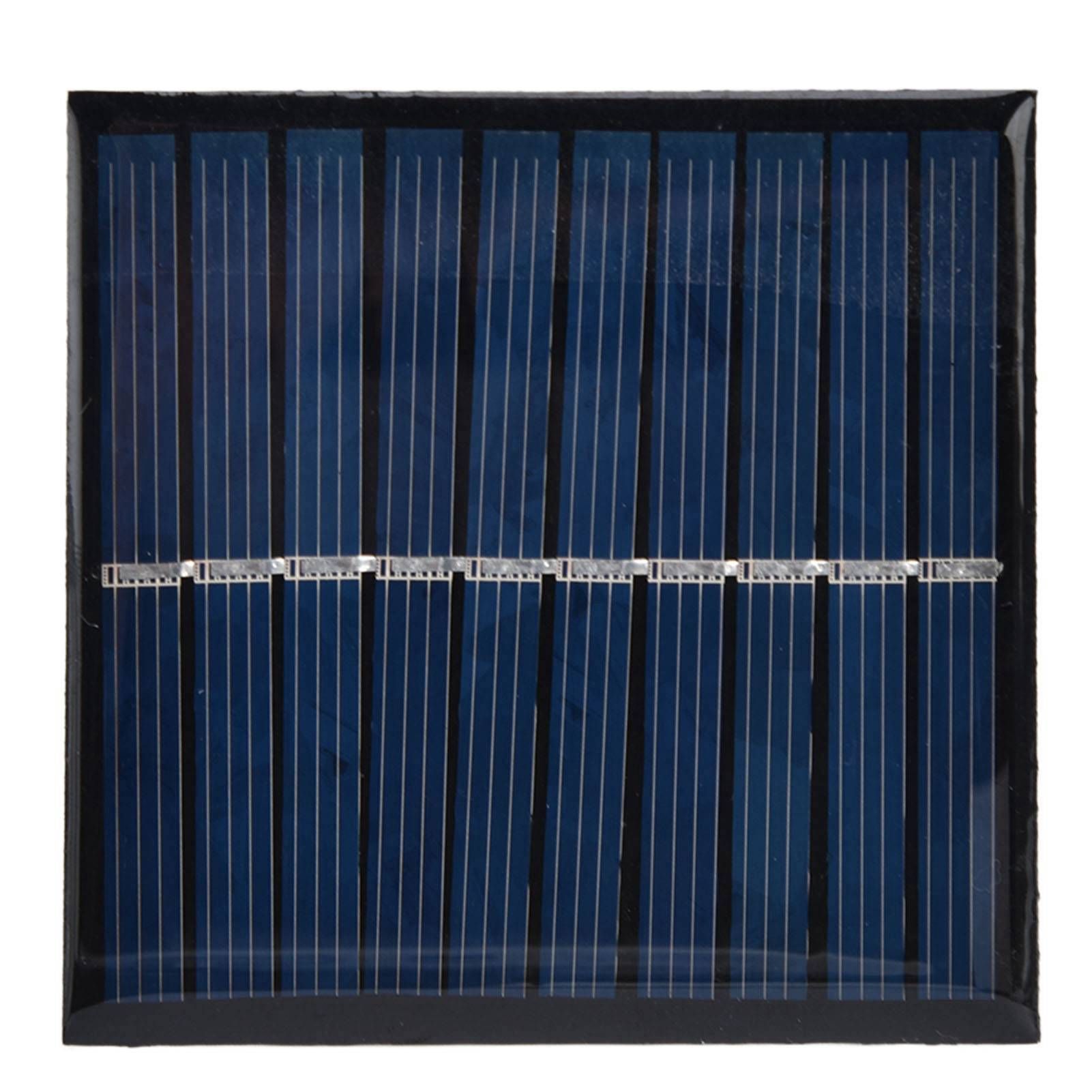 2Pcs Mini Solar Panel Portable Encapsulated Cell Epoxy Flexible DIY Use 0.7W 5V 0-140mA V1294-YM0523-3114220018011