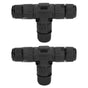 2PCS T Type Tee Junction Box Connector IP68 Waterproof 450V 16A 9-12mm 3 Way Cable Connector V1294-YM0523-3114220019311