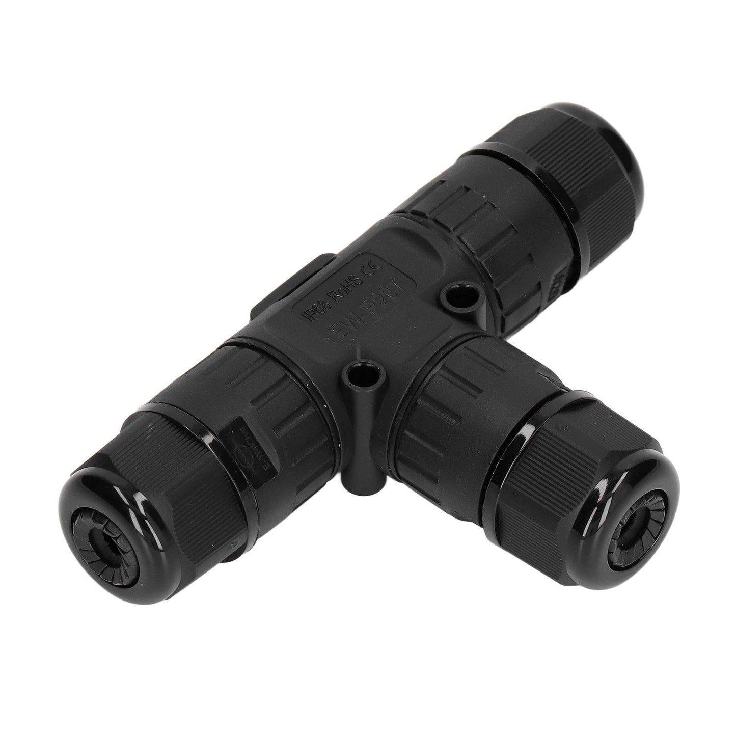 2PCS T Type Tee Junction Box Connector IP68 Waterproof 450V 16A 9-12mm 3 Way Cable Connector V1294-YM0523-3114220019311