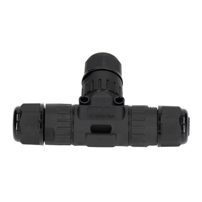 2PCS T Type Tee Junction Box Connector IP68 Waterproof 450V 16A 9-12mm 3 Way Cable Connector V1294-YM0523-3114220019311