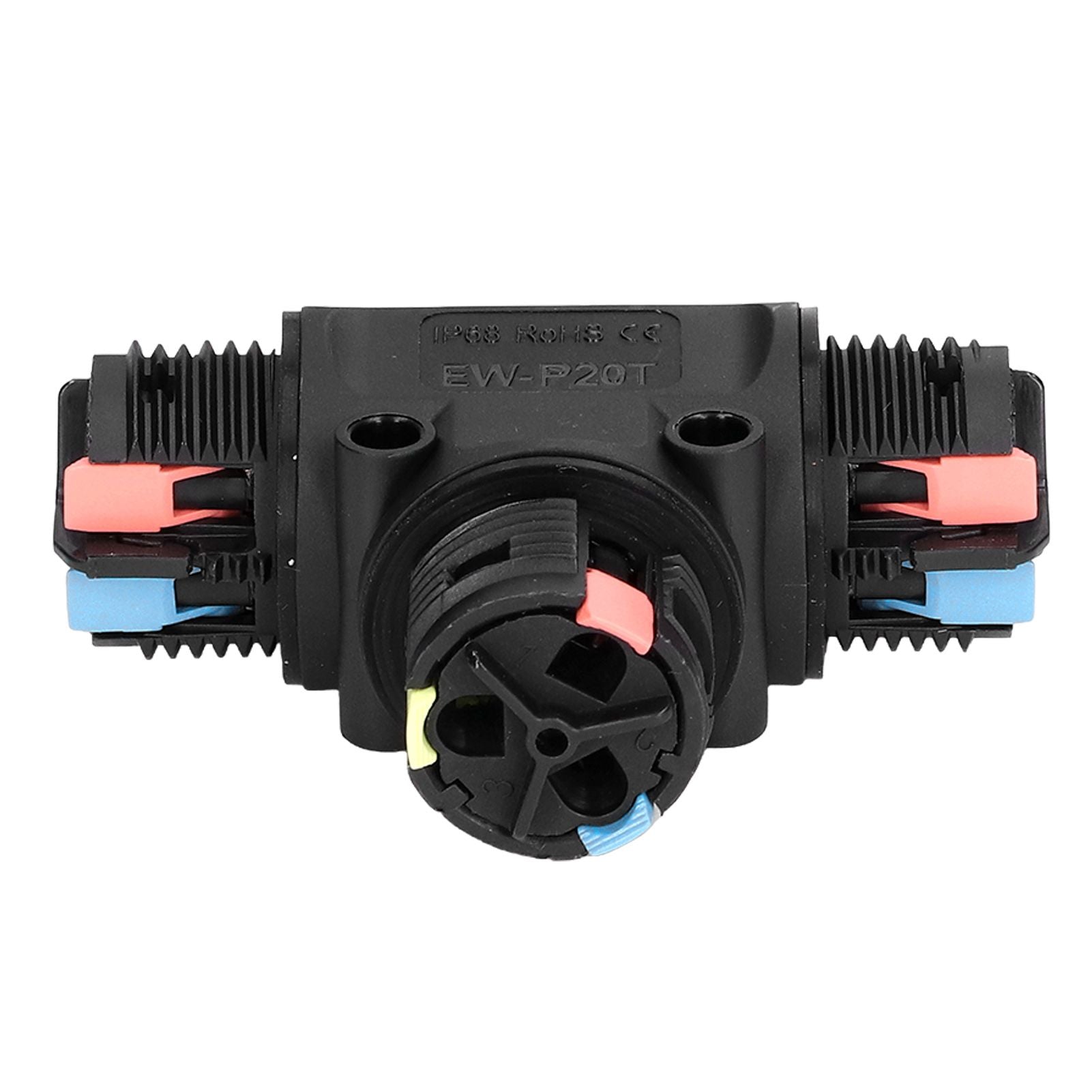 2PCS T Type Tee Junction Box Connector IP68 Waterproof 450V 16A 9-12mm 3 Way Cable Connector V1294-YM0523-3114220019311
