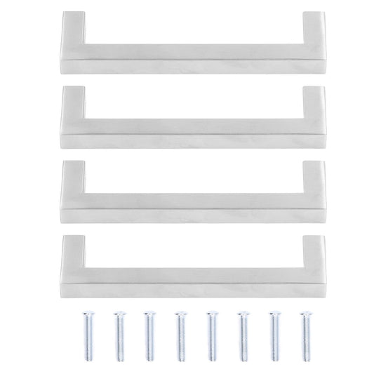4Set Cabinet Handles 201 Stainless Steel Cupboard Pulls for Furniture Doors Desk Drawers12x12x96 V1294-YM0523-3114220019511