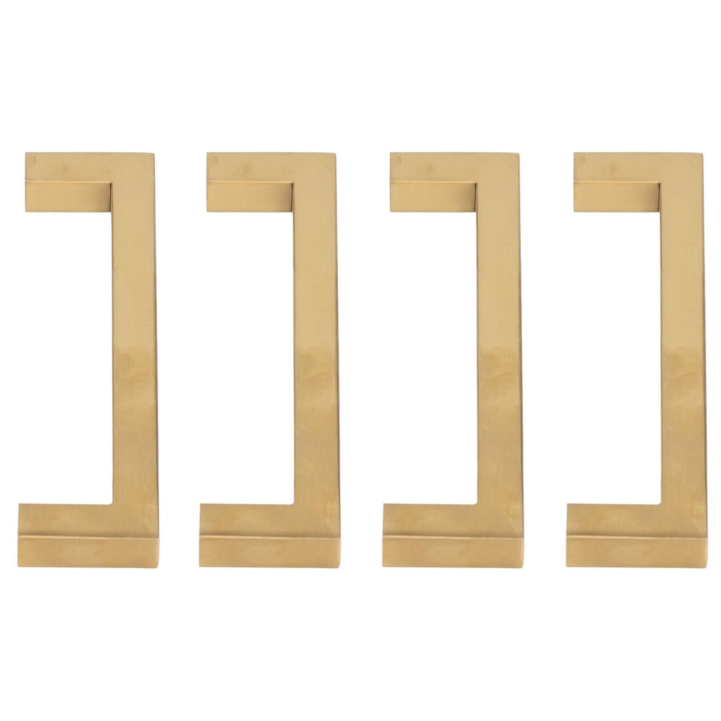4 Sets Cabinet Door Handle Golden Stainless Steel Wardrobe Handles Replacement Kitchen Cupboard Pull12x12x96mm V1294-YM0523-3114220019611