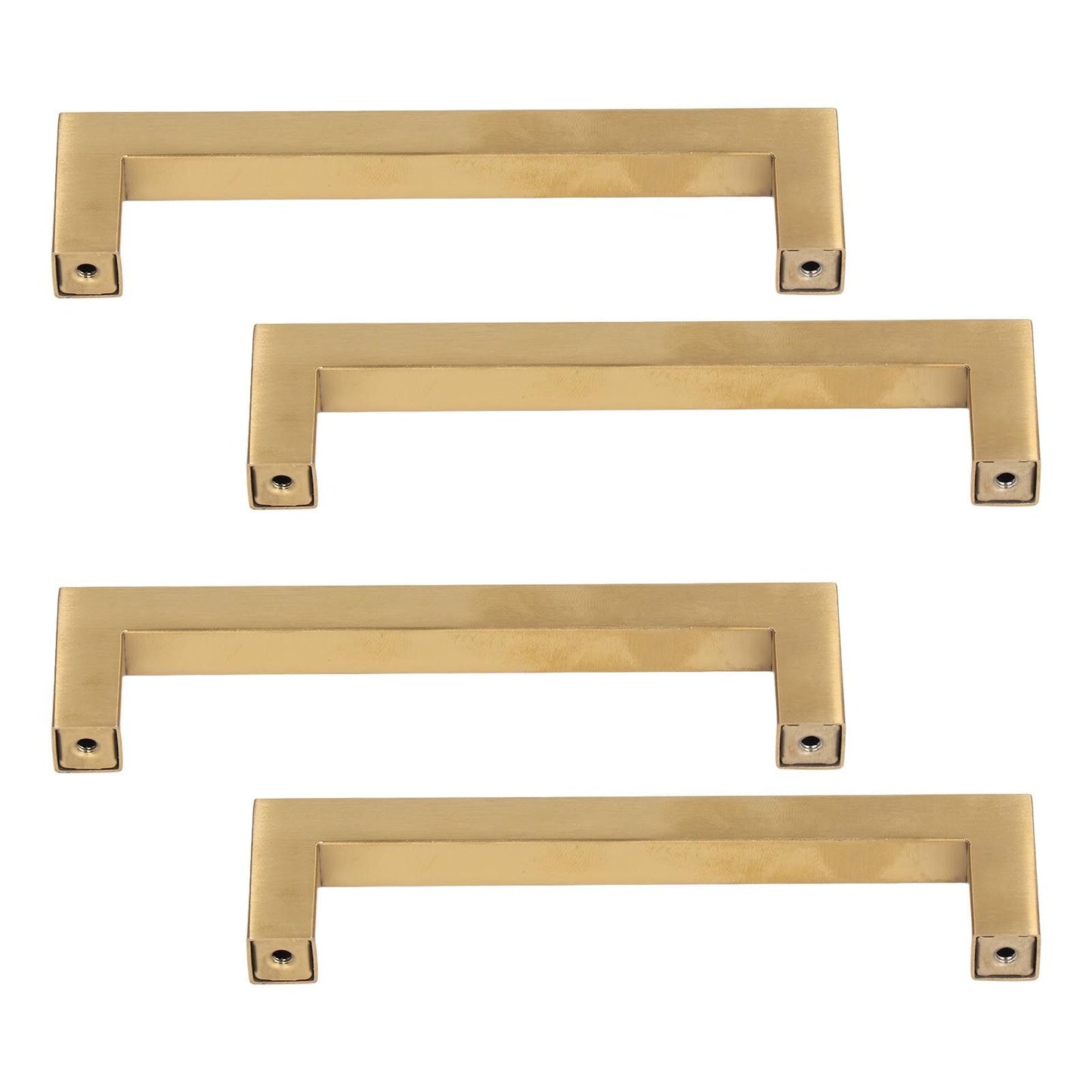 4 Sets Cabinet Door Handle Golden Stainless Steel Wardrobe Handles Replacement Kitchen Cupboard Pull12x12x96mm V1294-YM0523-3114220019611
