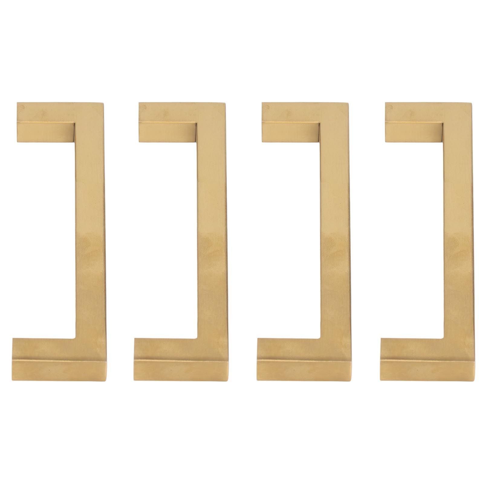 4 Sets Cabinet Door Handle Golden Stainless Steel Wardrobe Handles Replacement Kitchen Cupboard V1294-YM0523-3114220019612