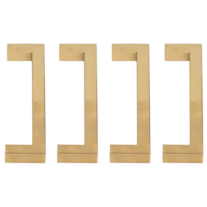 4 Sets Cabinet Door Handle Golden Stainless Steel Wardrobe Handles Replacement Kitchen Cupboard V1294-YM0523-3114220019612