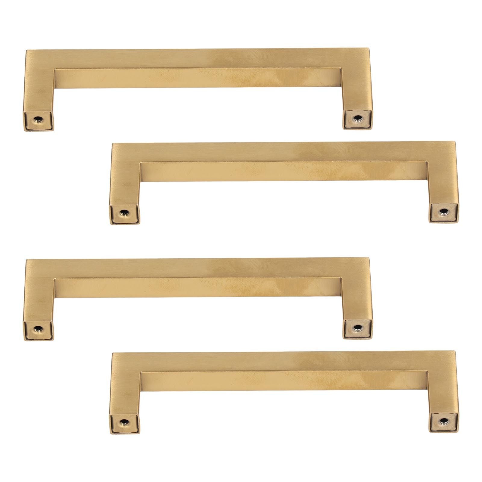 4 Sets Cabinet Door Handle Golden Stainless Steel Wardrobe Handles Replacement Kitchen Cupboard V1294-YM0523-3114220019612