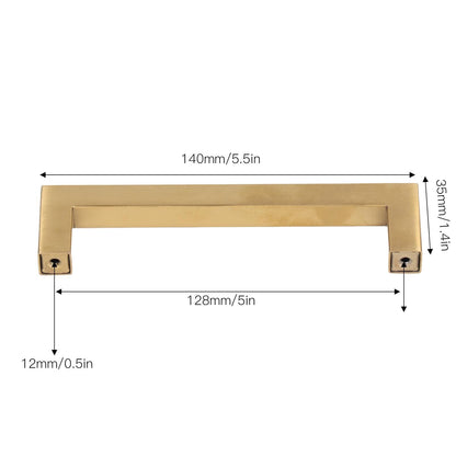 4 Sets Cabinet Door Handle Golden Stainless Steel Wardrobe Handles Replacement Kitchen Cupboard V1294-YM0523-3114220019612