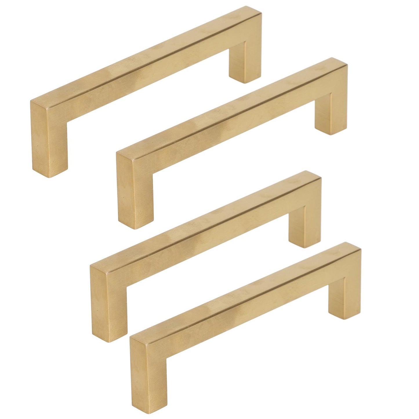 4 Sets Cabinet Door Handle Golden Stainless Steel Wardrobe Handles Replacement Kitchen Cupboard V1294-YM0523-3114220019613