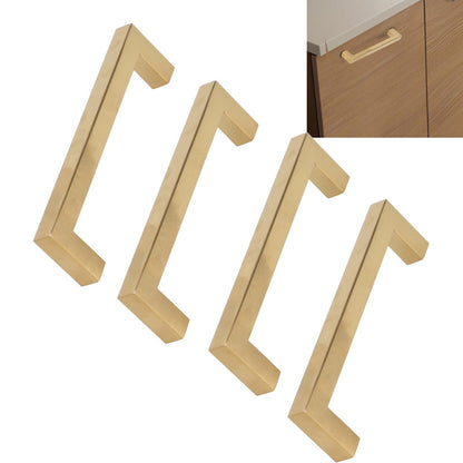 4 Sets Cabinet Door Handle Golden Stainless Steel Wardrobe Handles Replacement Kitchen Cupboard V1294-YM0523-3114220019613