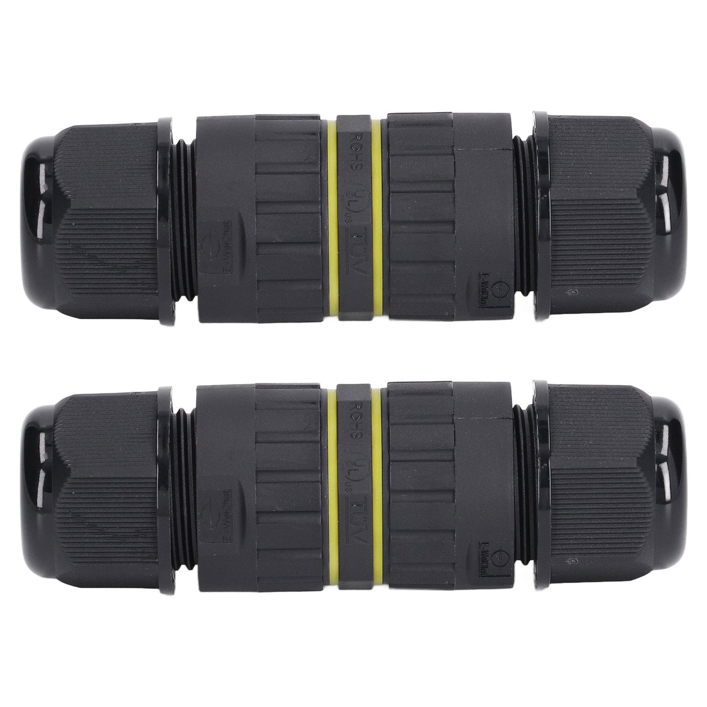 2PCS Junction Box Connector Garden M25 4 Core IP68 Waterproof 10-14mm Electrical Power Cable Junction Box V1294-YM0523-3114220020011