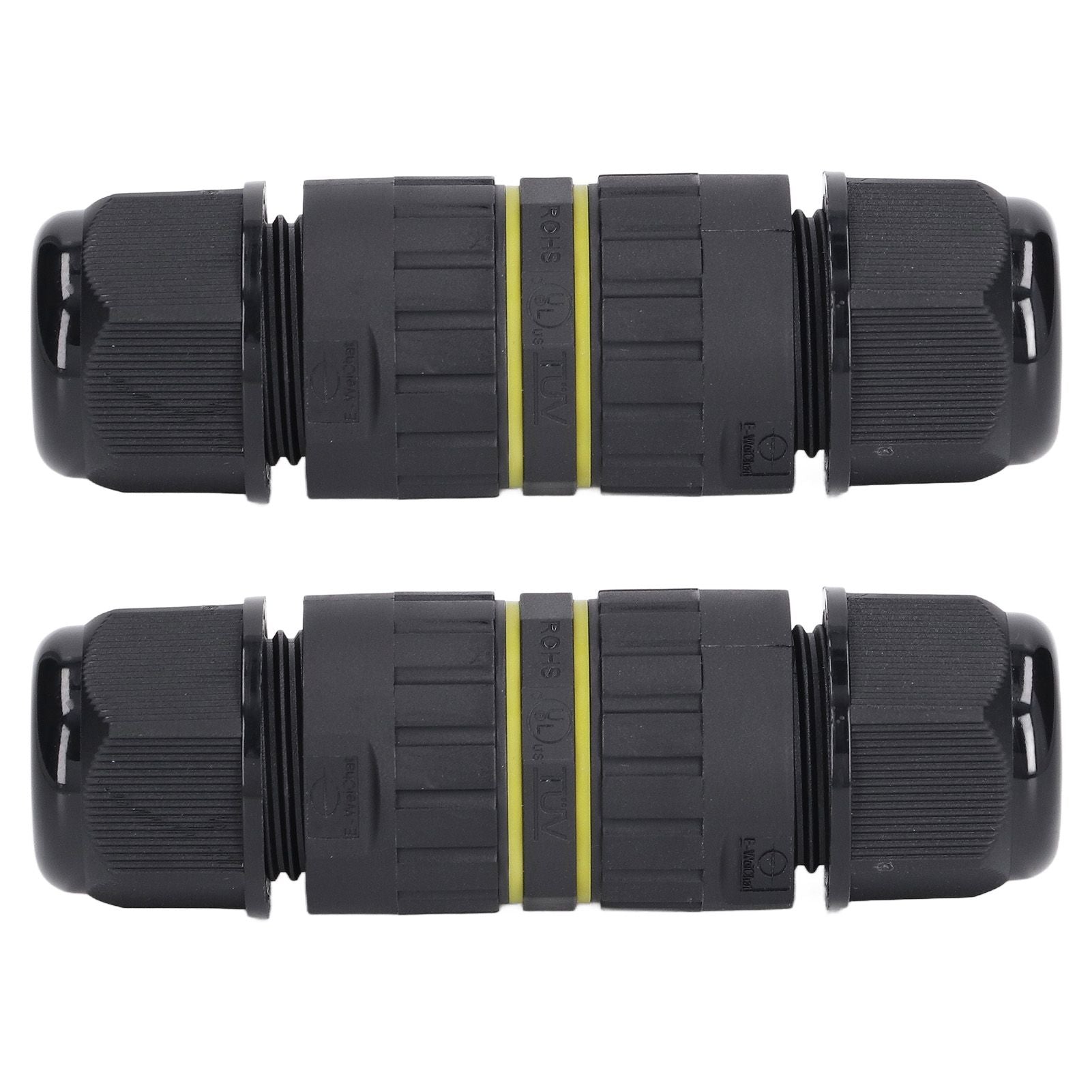 2PCS Junction Box Connector Garden M25 4 Core IP68 Waterproof 10-14mm Electrical Power Cable Junction Box V1294-YM0523-3114220020011