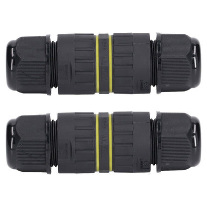 2PCS Junction Box Connector Garden M25 4 Core IP68 Waterproof 10-14mm Electrical Power Cable Junction Box V1294-YM0523-3114220020011