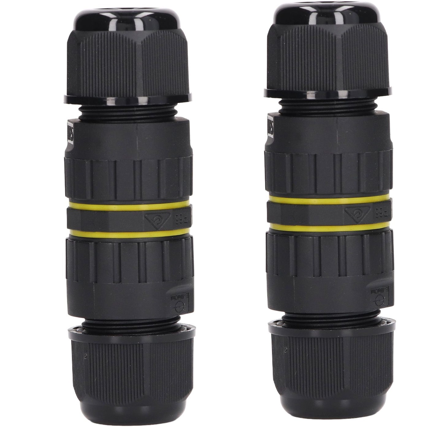 2PCS Junction Box Connector Garden M25 4 Core IP68 Waterproof 10-14mm Electrical Power Cable Junction Box V1294-YM0523-3114220020011