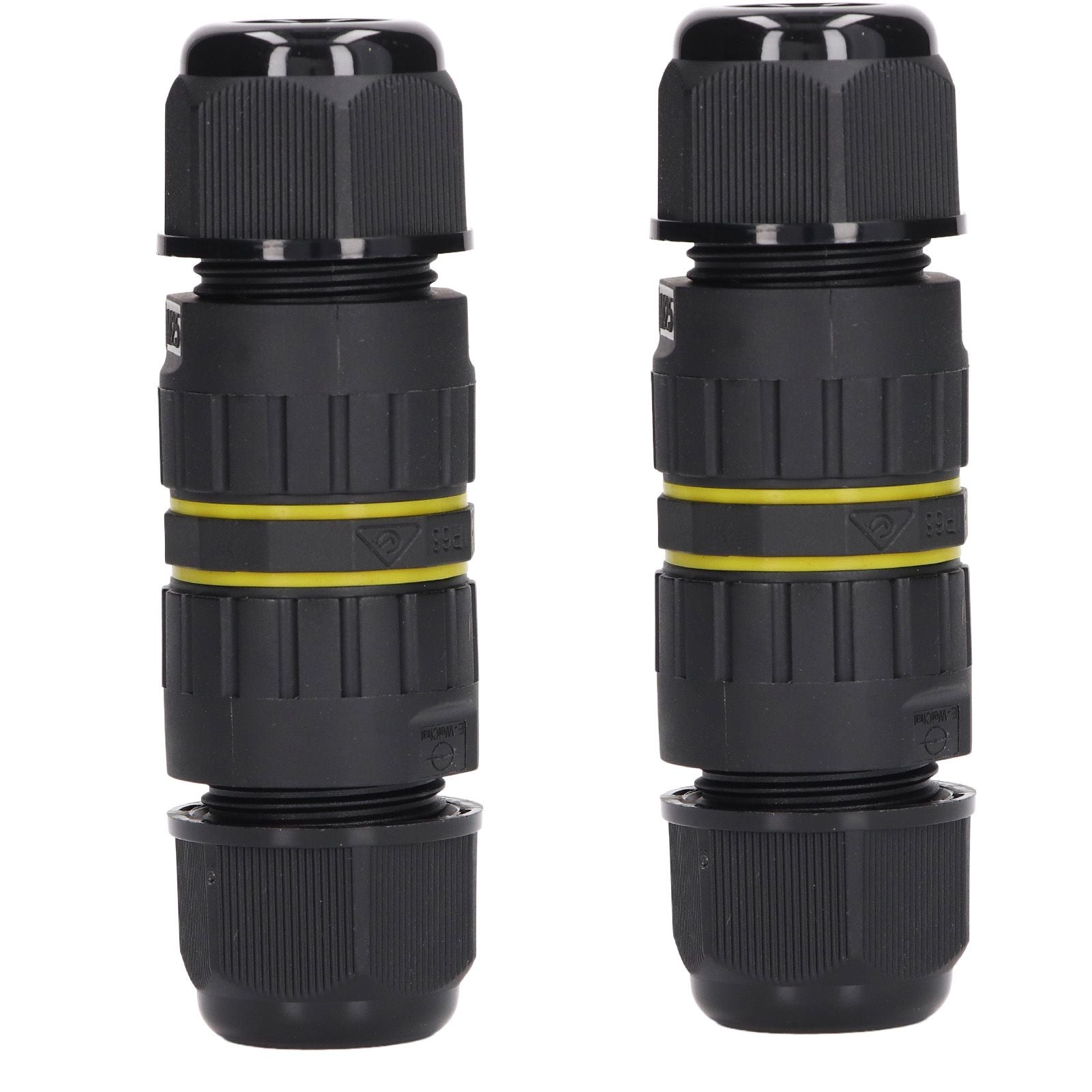 2PCS Junction Box Connector Garden M25 4 Core IP68 Waterproof 10-14mm Electrical Power Cable Junction Box V1294-YM0523-3114220020011