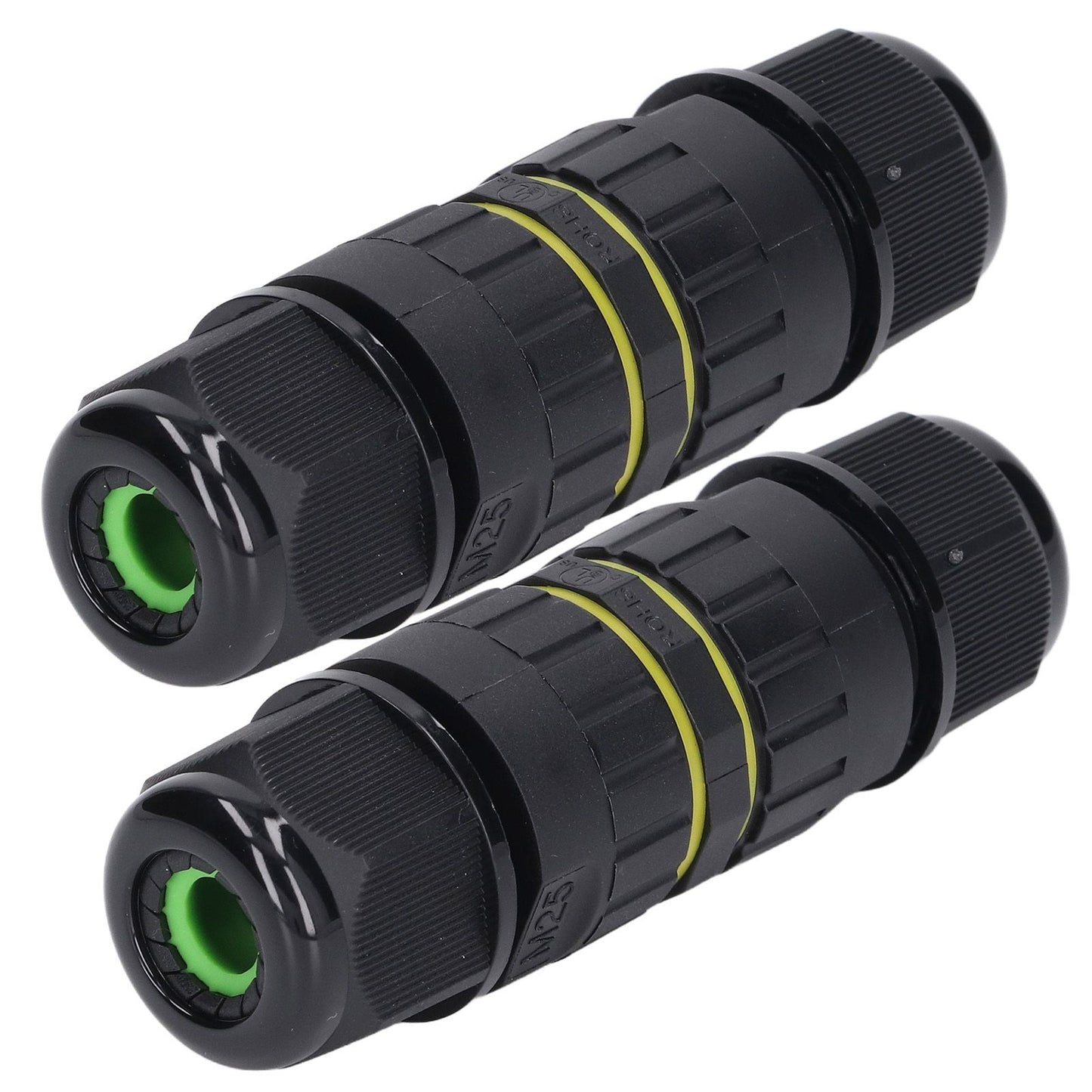 2PCS Junction Box Connector Garden M25 4 Core IP68 Waterproof 10-14mm Electrical Power Cable Junction Box V1294-YM0523-3114220020011