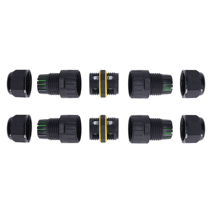 2PCS Junction Box Connector Garden M25 4 Core IP68 Waterproof 10-14mm Electrical Power Cable Junction Box V1294-YM0523-3114220020011