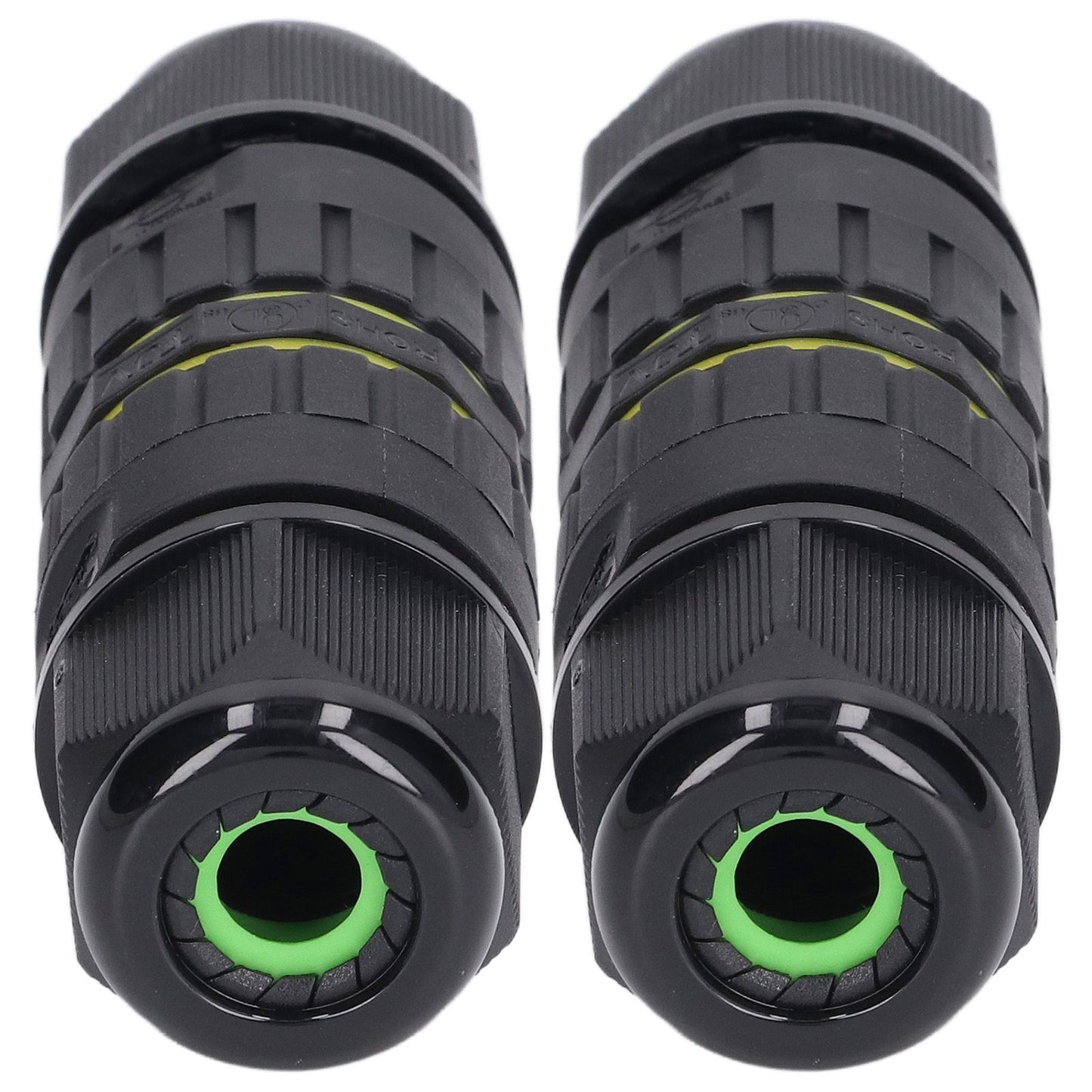 2PCS Junction Box Connector Garden M25 4 Core IP68 Waterproof 10-14mm Electrical Power Cable Junction Box V1294-YM0523-3114220020011