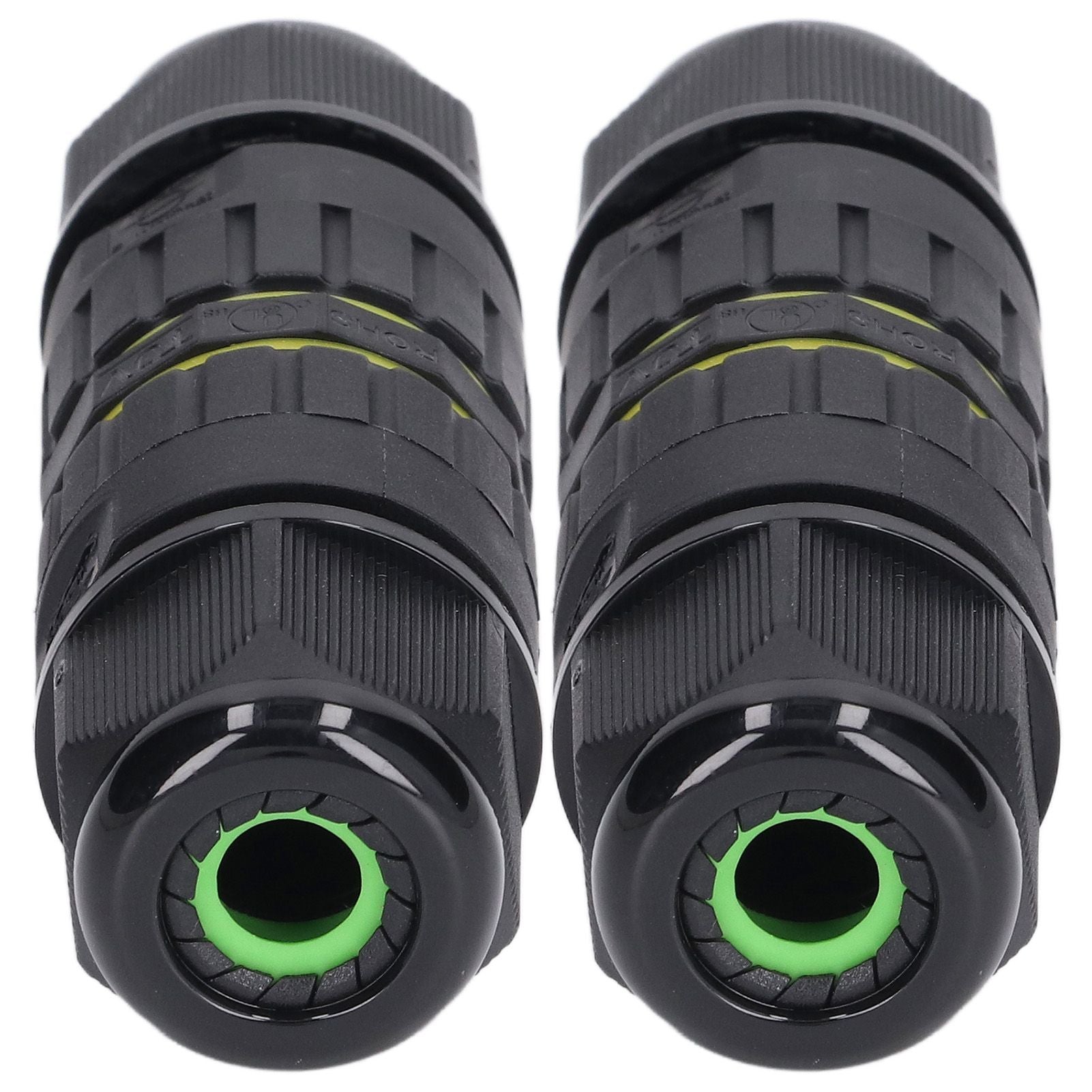 2PCS Junction Box Connector Garden M25 4 Core IP68 Waterproof 10-14mm Electrical Power Cable Junction Box V1294-YM0523-3114220020011