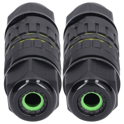 2PCS Junction Box Connector Garden M25 4 Core IP68 Waterproof 10-14mm Electrical Power Cable Junction Box V1294-YM0523-3114220020011