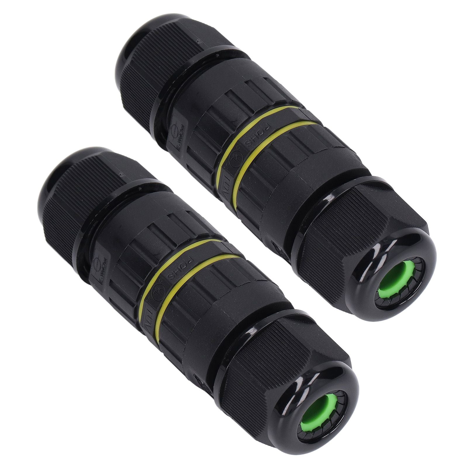 2PCS Junction Box Connector Garden M25 4 Core IP68 Waterproof 10-14mm Electrical Power Cable Junction Box V1294-YM0523-3114220020011