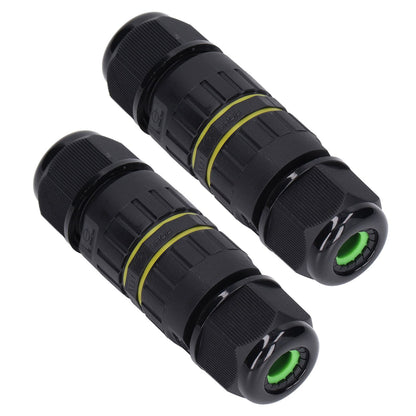 2PCS Junction Box Connector Garden M25 4 Core IP68 Waterproof 10-14mm Electrical Power Cable Junction Box V1294-YM0523-3114220020011