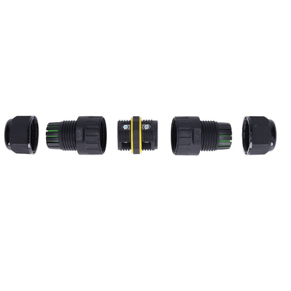 2PCS Junction Box Connector Garden M25 4 Core IP68 Waterproof 10-14mm Electrical Power Cable Junction Box V1294-YM0523-3114220020011