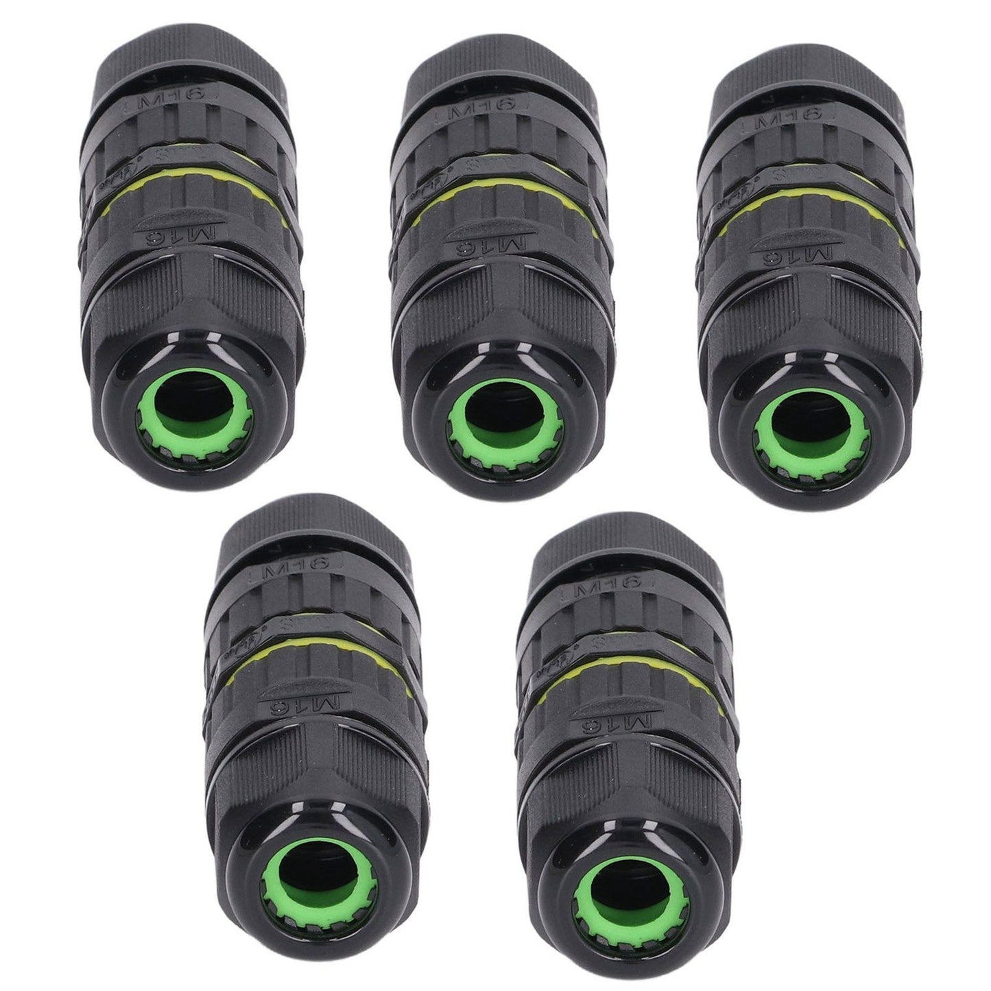 5Pcs Outdoor Electrical Cable Connector IP68 Waterproof 3 Core Wire Connectors 7-10mm V1294-YM0523-3114220020511