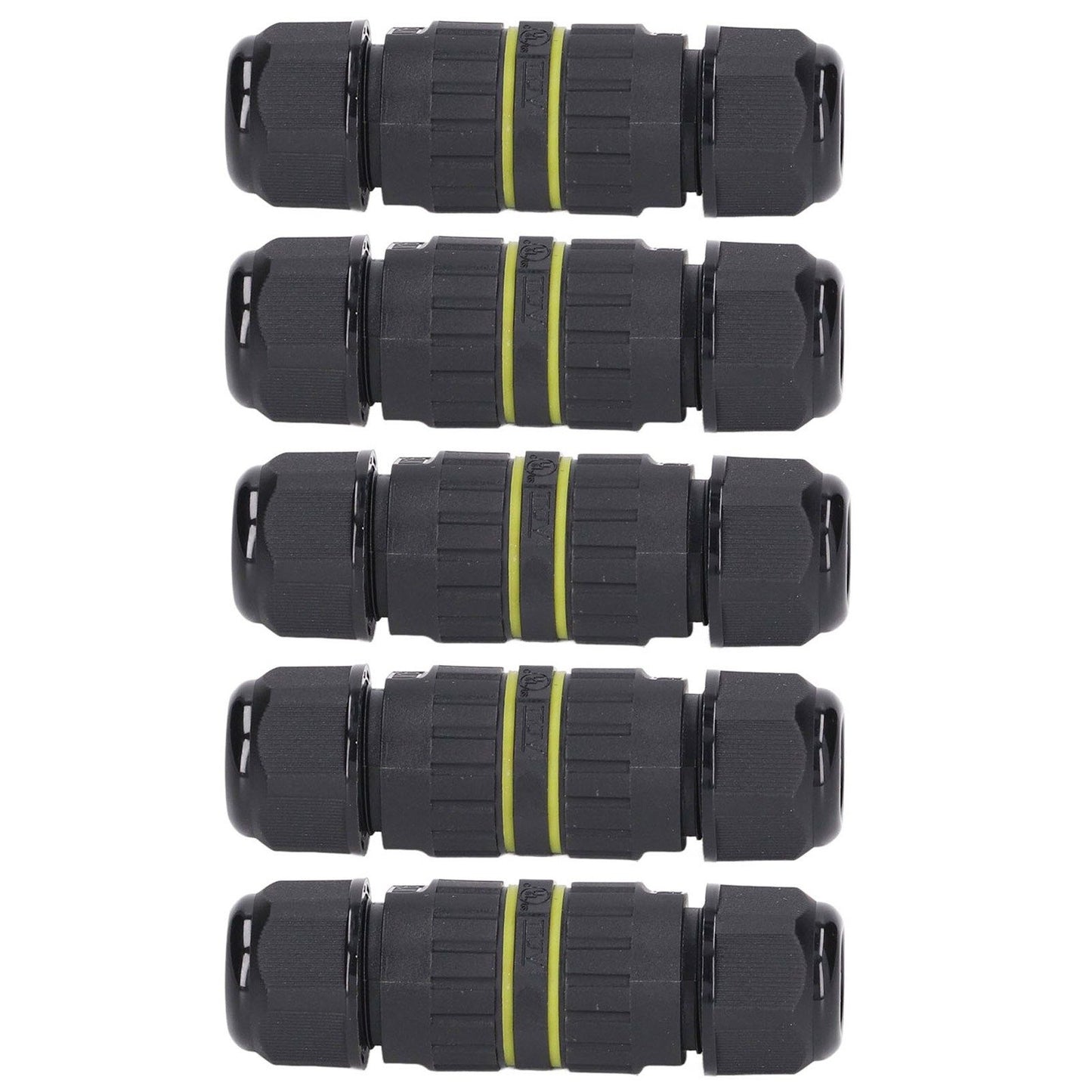 5Pcs Outdoor Electrical Cable Connector IP68 Waterproof 3 Core Wire Connectors 7-10mm V1294-YM0523-3114220020511