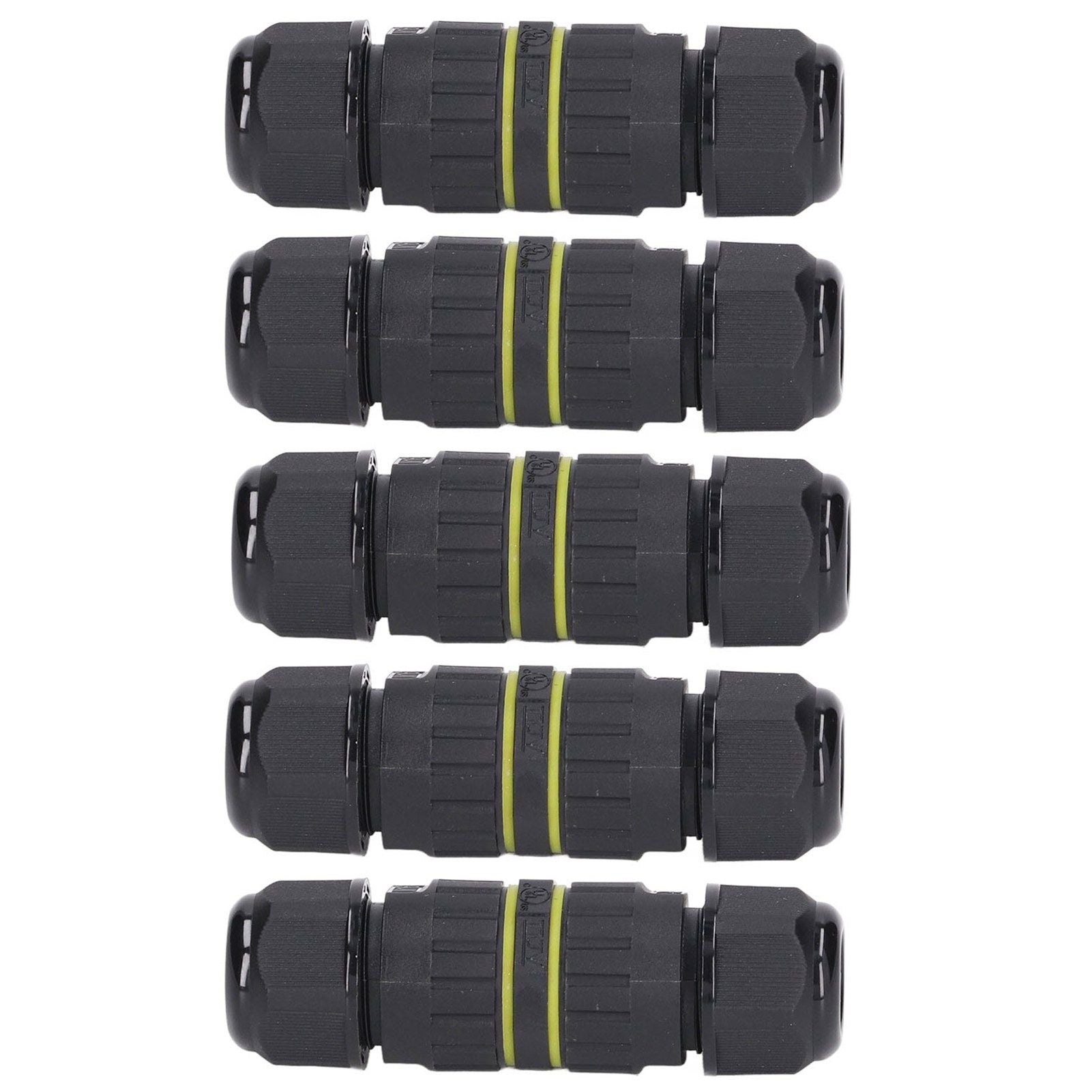 5Pcs Outdoor Electrical Cable Connector IP68 Waterproof 3 Core Wire Connectors 7-10mm V1294-YM0523-3114220020511