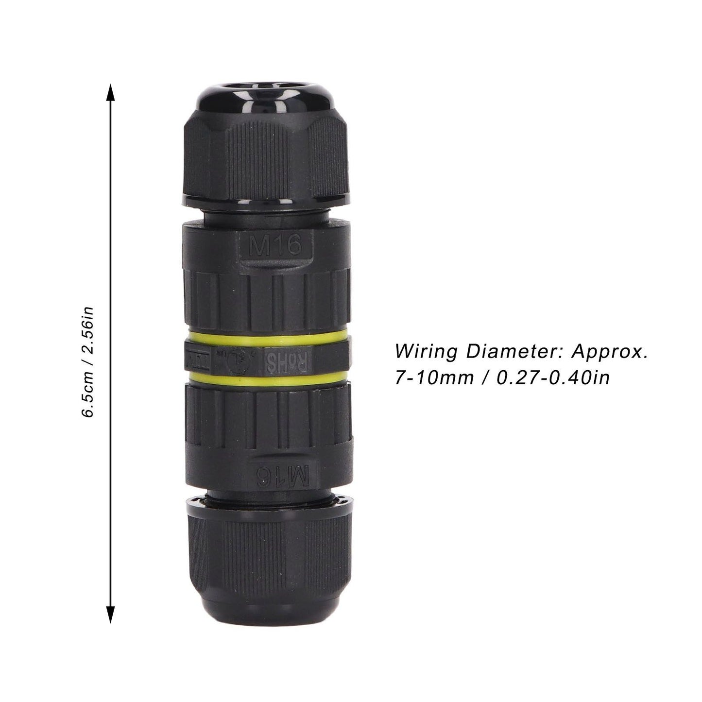 5Pcs Outdoor Electrical Cable Connector IP68 Waterproof 3 Core Wire Connectors 7-10mm V1294-YM0523-3114220020511