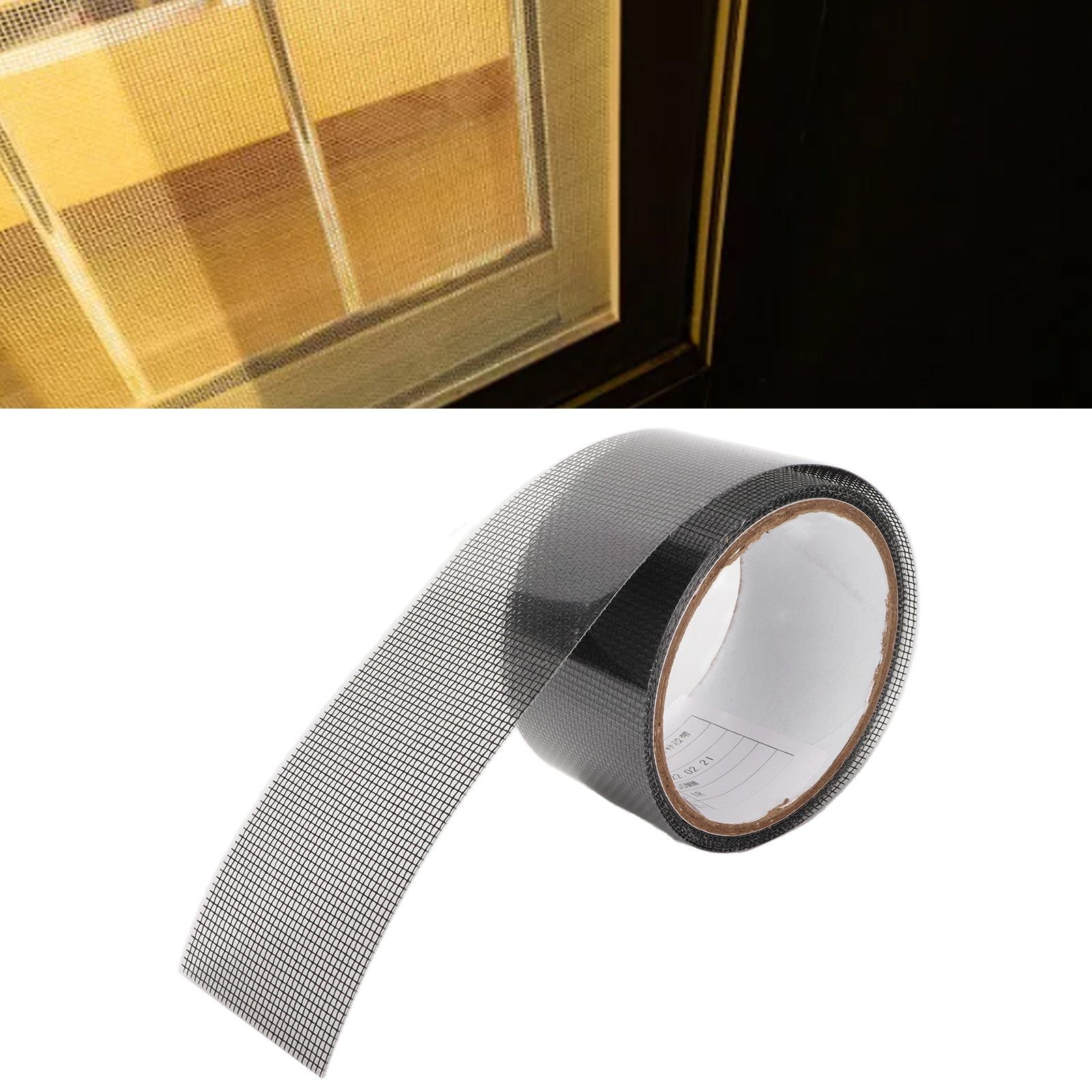 5 Roll Window Screen Repair Tape Self Adhesive Mesh Tape Acrylic Insect Proof Mesh Tape for Courtyard V1294-YM0523-3114220022011