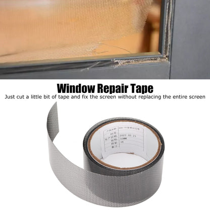 5 Roll Window Screen Repair Tape Self Adhesive Mesh Tape Acrylic Insect Proof Mesh Tape for Courtyard V1294-YM0523-3114220022011