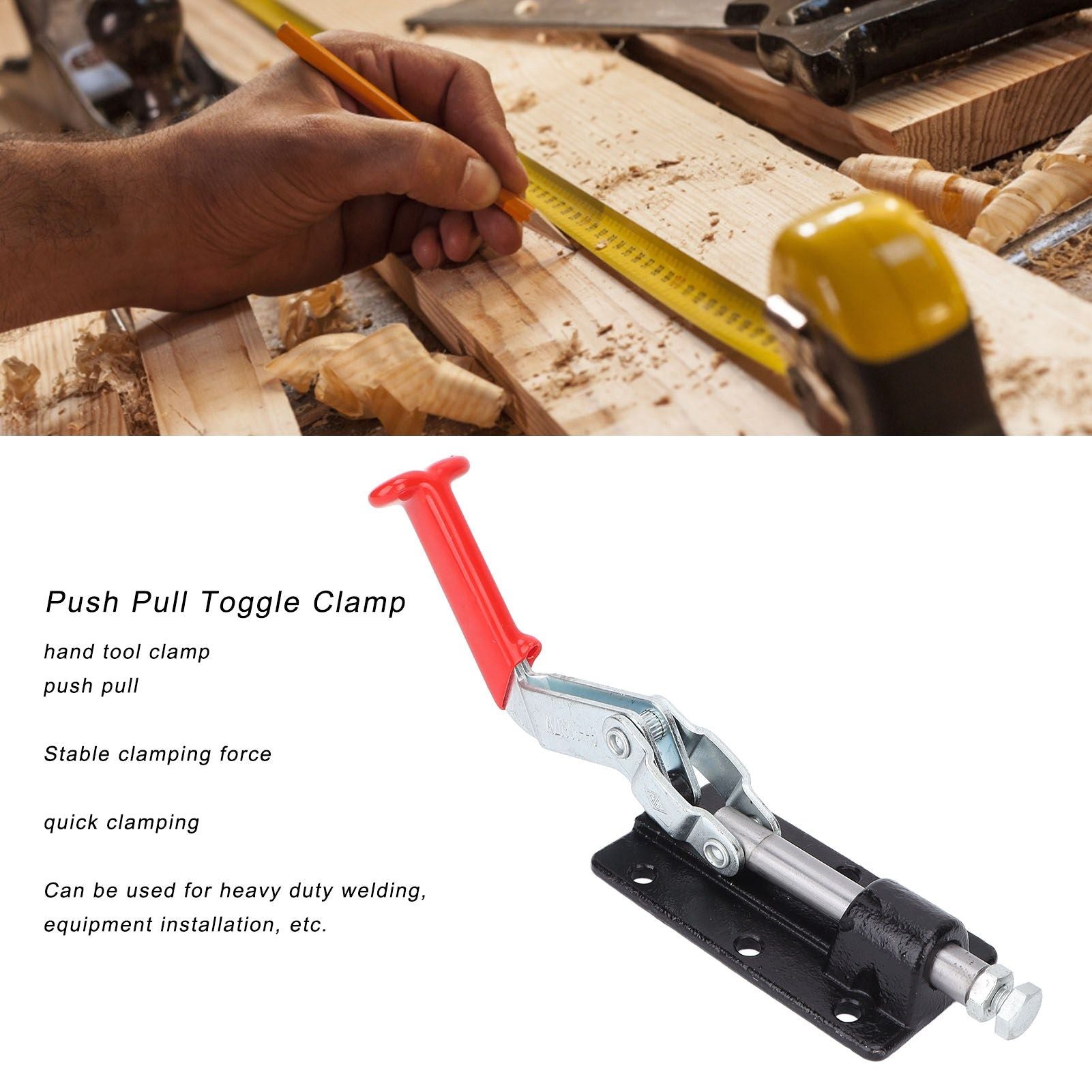 Push Pull Toggle Clamp Stable Clamping Force Quick Fixing Fixture for Heavy Duty Welding Equipment V1294-YM0523-3114220022411