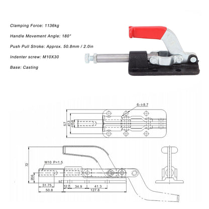 Push Pull Toggle Clamp Stable Clamping Force Quick Fixing Fixture for Heavy Duty Welding Equipment V1294-YM0523-3114220022412