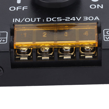 14 Key LED Light Strip Wireless Knob Dimmer Lighting Dimming Controller DC5V-24V with Remote Control V1294-YM0523-3114220023411