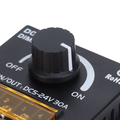 14 Key LED Light Strip Wireless Knob Dimmer Lighting Dimming Controller DC5V-24V with Remote Control V1294-YM0523-3114220023411