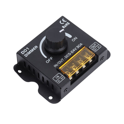 14 Key LED Light Strip Wireless Knob Dimmer Lighting Dimming Controller DC5V-24V with Remote Control V1294-YM0523-3114220023411